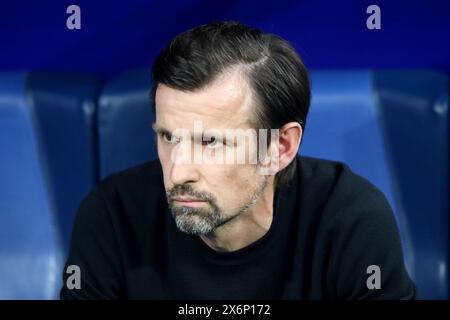 Sankt Petersburg, Russland. Mai 2024. Sergei Semak, Cheftrainer von Zenit, der während des russischen Fußballspiels 2023/2024 zwischen Zenit Sankt Petersburg und CSKA Moskau in der Gazprom Arena in Aktion war. Zenit 0:0 CSKA (5:4, Elfmeterschießen), Zenit hat das Superfinale des russischen Fußballpokals erreicht. (Foto: Maksim Konstantinov/SOPA Images/SIPA USA) Credit: SIPA USA/Alamy Live News Stockfoto