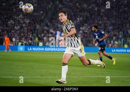 Rom, Italie. Mai 2024. Federico Chiesa (Juventus FC) während des Italienischen Pokals, Coppa Italia, Finale des Fußballspiels zwischen Atalanta BC und Juventus FC am 15. Mai 2024 im Stadio Olimpico in Rom, Italien - Foto Morgese-Rossini/DPPI Credit: DPPI Media/Alamy Live News Stockfoto