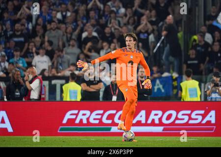 Rom, Italie. Mai 2024. Marco Carnesecchi (Atalanta BC) während des Italienischen Pokals, Coppa Italia, Finale des Fußballspiels zwischen Atalanta BC und Juventus FC am 15. Mai 2024 im Stadio Olimpico in Rom, Italien - Foto Morgese-Rossini/DPPI Credit: DPPI Media/Alamy Live News Stockfoto