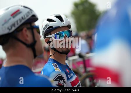 Martinsicuro, Italien. Mai 2024. Alaphilippe Julian (Team Soudal - Quickstep) während der 12. Etappe des Giro d’Italia von Martinsicuro nach Fano, 16. Mai 2024 Italien. (Foto: Gian Mattia D'Alberto/Lapresse) Credit: LaPresse/Alamy Live News Stockfoto