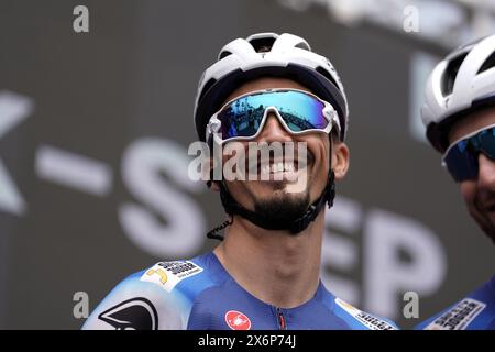 Martinsicuro, Italien. Mai 2024. Alaphilippe Julian (Team Soudal - Quickstep) während der 12. Etappe des Giro d’Italia von Martinsicuro nach Fano, 16. Mai 2024 Italien. (Foto: Fabio Ferrari/Lapresse) Credit: LaPresse/Alamy Live News Stockfoto