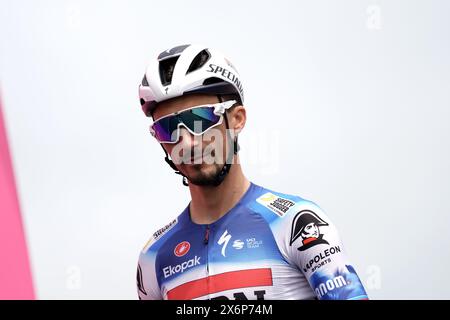 Martinsicuro, Italien. Mai 2024. Alaphilippe Julian (Team Soudal - Quickstep) während der 12. Etappe des Giro d’Italia von Martinsicuro nach Fano, 16. Mai 2024 Italien. (Foto: Fabio Ferrari/Lapresse) Credit: LaPresse/Alamy Live News Stockfoto