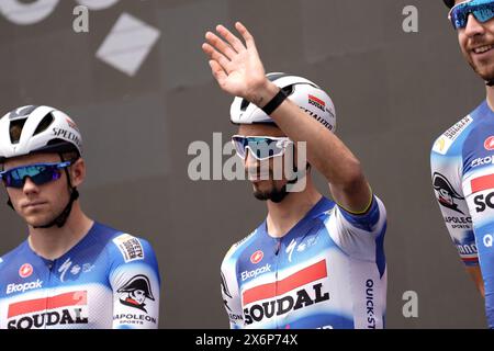 Martinsicuro, Italien. Mai 2024. Alaphilippe Julian (Team Soudal - Quickstep) während der 12. Etappe des Giro d’Italia von Martinsicuro nach Fano, 16. Mai 2024 Italien. (Foto: Fabio Ferrari/Lapresse) Credit: LaPresse/Alamy Live News Stockfoto