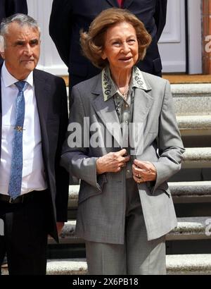 Madrid, Spanien. Mai 2024. Königin Sofia während einer Audienz zur Förderung der Jugendwachschule „Duque de Ahumada“ in Madrid, 16. Mai 2024 Credit: CORDON PRESS/Alamy Live News Stockfoto