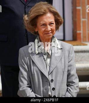 Madrid, Spanien. Mai 2024. Königin Sofia während einer Audienz zur Förderung der Jugendwachschule „Duque de Ahumada“ in Madrid, 16. Mai 2024 Credit: CORDON PRESS/Alamy Live News Stockfoto