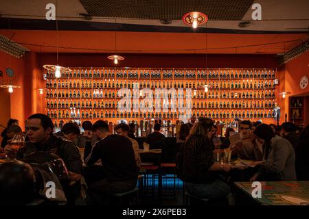 cerveceria tradicional, Roma, Lazio, Italien. Stockfoto