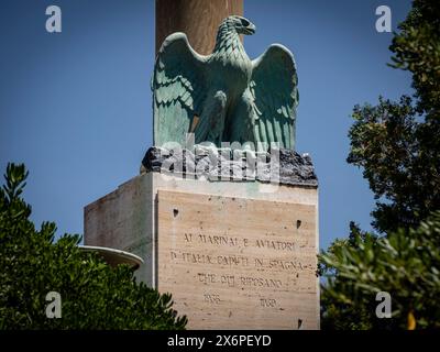 Monumento a los aviadores caidos durante la guerra civil española, cementerio de Palma, inaugurado en bez. -200, palma de mallorca, Mallorca, Balearen, Spanien. Stockfoto