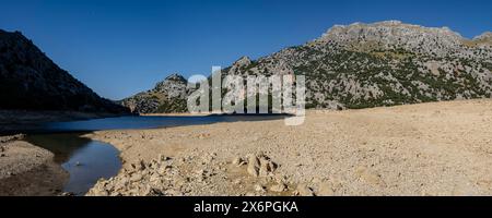 Embalse de Gorg Blau, Escorca, Mallorca, Balearen, Spanien. Stockfoto