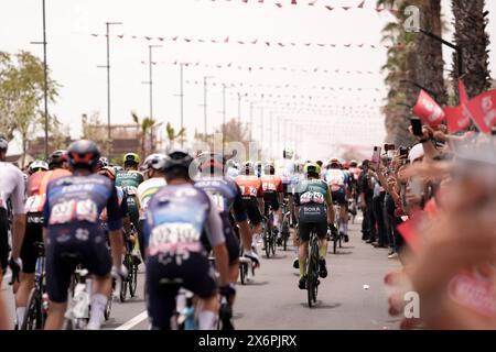 Martinsicuro, Italien. Mai 2024. Radfahrer beim Start der 12. Etappe des Giro d'Italia von Martinsicuro nach Fano, 16. Mai 2024 Italien. (Foto: Massimo Paolone/Lapresse) Credit: LaPresse/Alamy Live News Stockfoto