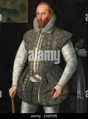 Francis Drake Porträtkunst Stockfoto