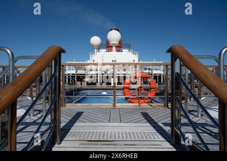 Cunards Königin Elizabeth Stockfoto