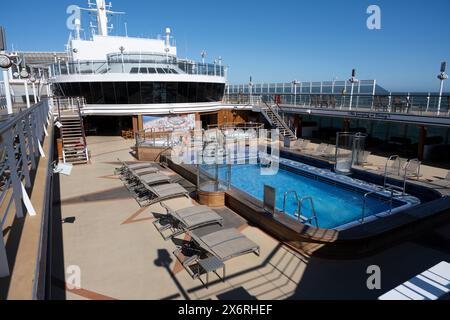 Cunards Königin Elizabeth Stockfoto