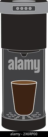 Kaffeemaschine Symbol Vektor Illustration einfaches Design Stock Vektor