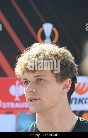 Roma, Italien. Mai 2024. Giorgio Scalvini von Atalanta während des Atalanta BC Media Open Day im Giulio Onesti Olympic Center in Rom, Italien - Mittwoch, 16. Mai 2024 - Sport Soccer (Foto: Alfredo Falcone/LaPresse) Credit: LaPresse/Alamy Live News Stockfoto