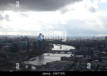 Blick auf london vom Himmelgarten aus Stockfoto