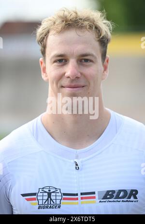 Dudenhofen, Deutschland. Januar 2021. Radsport/Strecke: BDR präsentiert seine Bahnradsprintern für die Olympischen Spiele. Nik Schröter. Quelle: Bernd Weißbrod/dpa/Alamy Live News Stockfoto