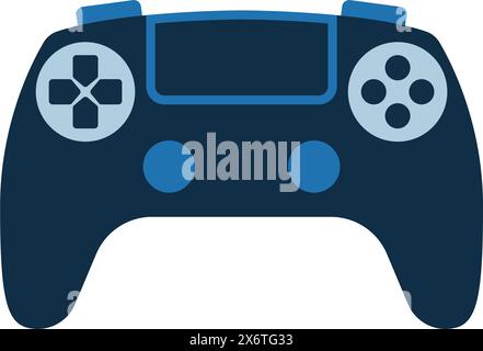 Video-Game-Controller mit Tasten, Gaming-Symbol Stock Vektor