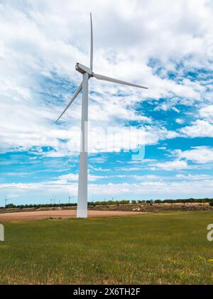 Windmühlen zur Stromerzeugung, Zaragoza Provinz, Aragon, Spanien Stockfoto