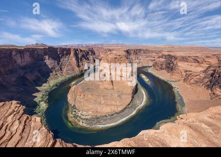 Dramatischer Blick auf Horseshoe Bend in der Nähe von Page, Arizona, USA am 23. April 2024 Stockfoto