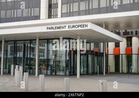 Europäisches Parlament, Winston Churchill Building, Avenue du President Robert Schumann, Straßburg, Departement Bas-Rhin, Frankreich Stockfoto