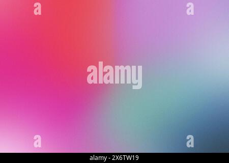Ein farbenfrohes abstraktes Gemälde mit einem rosa-blauen Farbverlauf. Die Farben sind lebendig und die Pinselstriche sind sichtbar, was dem Bild ein dynamisches und verleiht Stockfoto