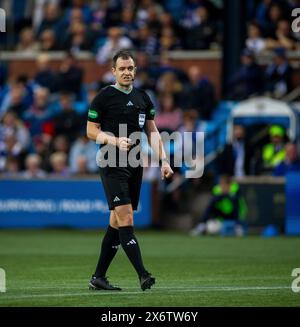 15. Mai 2024; Rugby Park, Kilmarnock, Schottland: Scottish Premiership Football, Kilmarnock gegen Celtic; Schiedsrichter Don Robertson Stockfoto