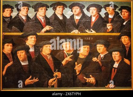 Ein groep von Wachmännern, Dirck Jacobsz, Amsterdam, 1529, Öl auf Platte, Niederlande. Stockfoto