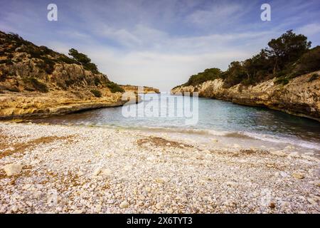 Cala Pilota, Manacor, Mallorca, Balearen, Spanien. Stockfoto