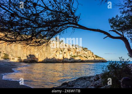 Cala Magraner, Küste von Manacor, Mallorca, Balearen, Spanien. Stockfoto