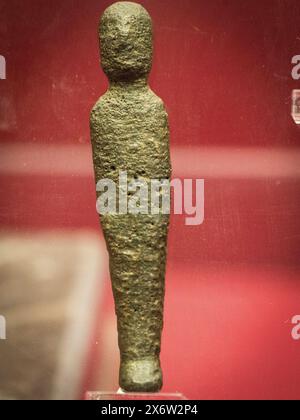 Bronze-Votivopfer, iberische Heiligtümer Collado de los Jardines und Castellar de Santisteban, iberische Kultur, Archäologisches Museum. Úbeda, Provinz Jaén, Andalusien, Spanien. Stockfoto