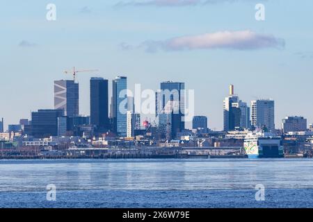 Tallinn Skyline in Estland Stockfoto