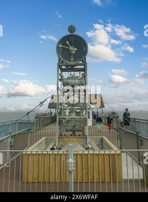 Die Pier Waterclock in Southwold, Suffolk, Großbritannien Stockfoto