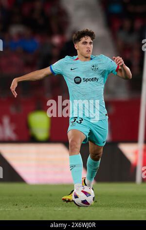 Almeria, Spanien. Mai 2024. ALMERIA, SPANIEN – 16. MAI: Pau Cubarsi Centre-back des FC Barcelona in Aktion beim LaLiga EA Sports Spiel zwischen UD Almeria und FC Barcelona im Power Horse Stadium am 16. Mai 2024 in Almeria, Spanien. (Foto von Francisco Macia/Photo Players Images) Credit: Magara Press SL/Alamy Live News Stockfoto