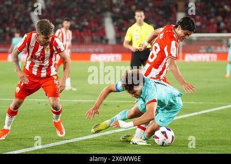Almeria, Spanien. Mai 2024. Spanien La Liga Fußballspiel Almeria gegen FC Barcelona im Power Horse Stadium in almeria. 16. Mai 2024 Victor Roque 900/Cordon Press Credit: CORDON PRESS/Alamy Live News Stockfoto