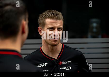 Imola, Italien, 16. Mai, Nico Hulkenberg, aus Deutschland, tritt für Haas F1 an. Der Aufstand, Runde 07 der Formel-1-Meisterschaft 2024. Quelle: Michael Potts/Alamy Live News Stockfoto