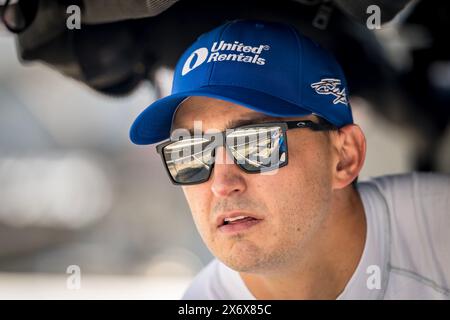 Speedway, in, USA. Mai 2024. GRAHAM RAHAL (15) aus New Albany, Ohio, bereitet sich auf den 108. Lauf des Indianapolis 500 auf dem Indianapolis Motor Speedway in Speedway vor. (Credit Image: © Grindstone Media Group/ASP) NUR REDAKTIONELLE VERWENDUNG! Nicht für kommerzielle ZWECKE! Stockfoto