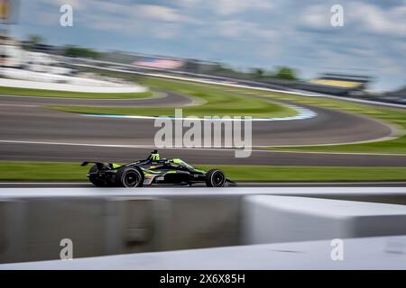 Speedway, in, USA. Mai 2024. AGUSTIN HUGO CANAPINO (78) aus Arrecifes, Argentinien, trainiert für den 108. Lauf des Indianapolis 500 auf dem Indianapolis Motor Speedway in Speedway, IN. (Credit Image: © Grindstone Media Group/ASP) NUR REDAKTIONELLE VERWENDUNG! Nicht für kommerzielle ZWECKE! Stockfoto