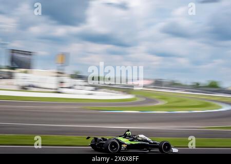 Speedway, in, USA. Mai 2024. ROMAIN GROSJEAN (77) aus Genf trainiert für den 108. Lauf des Indianapolis 500 auf dem Indianapolis Motor Speedway in Speedway, IN. (Credit Image: © Grindstone Media Group/ASP) NUR REDAKTIONELLE VERWENDUNG! Nicht für kommerzielle ZWECKE! Stockfoto