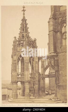 Außenansicht der Gebetskapelle La Recevresse in der Basilika Notre-Dame in Avioth, Eglise D'Avioth, (Meurthe [(...)]) (Titel auf Objekt), Foto, Paul Robert, (auf Objekt erwähnt), Avioth, c. 1875 - c. 1900, Karton, Albumendruck, Höhe, 356 mm x Breite, 237 mm Stockfoto