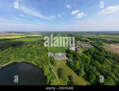 Nostell Priory Drone View Stockfoto