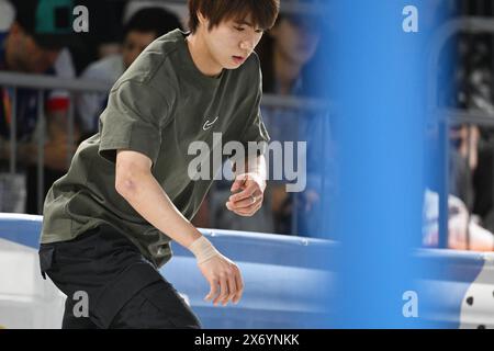 Shanghai, China. Kredit: MATSUO. Mai 2024. Yuto Horigome (JPN) Skateboarding : OQS-olympiasieger für paris 2024 Men's Street im Huangpu River Side in Shanghai, China. Kredit: MATSUO . K/AFLO SPORT/Alamy Live News Stockfoto