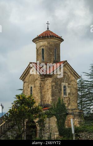 Kloster Martvili - ein frühmittelalterlicher christlicher Kirche- und Klosterkomplex in der Stadt Martvili in der Region Samegrelo-Zemo Svaneti in der Stadt M. Stockfoto