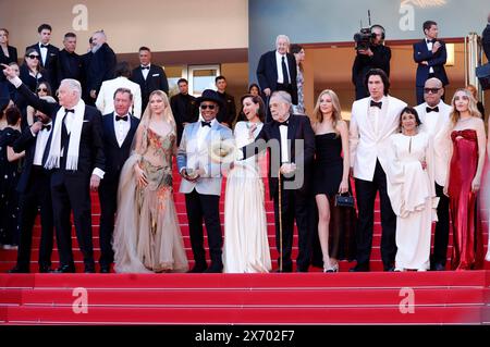 Shia LaBeouf, Jon Voight, D.B. Sweeney, Grace Vanderwaal, Giancarlo Esposito, Aubrey Plaza, Francis Ford Coppola, Romy Croquet Mars, Adam Driver, Kathryn Hunter, Laurence Fishburne und Chloe Fineman bei der Premiere des Kinofilms 'Megalopolis' auf dem Festival de Cannes 2024 / 77. Internationale Filmfestspiele von Cannes im Palais des Festivals. Cannes, 16.05.2024 Stockfoto