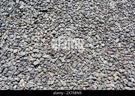 Boden Stein grauen Hintergrund der vielen kleinen Steine Stockfoto