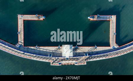 Geelong Australien. Die regionale Stadt Geelong Uferpromenade. Stockfoto