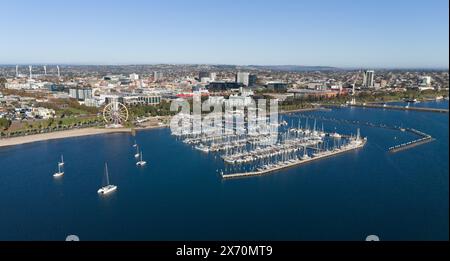 Geelong Australien. Die regionale Stadt Geelong Uferpromenade. Stockfoto