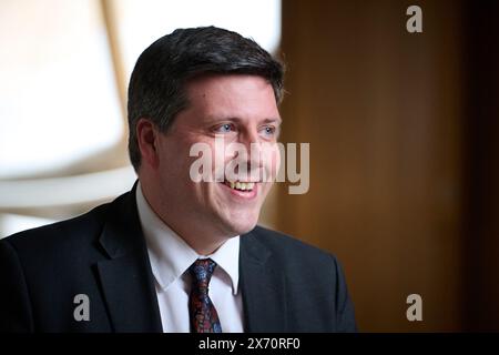 Edinburgh Schottland, Vereinigtes Königreich 16. Mai 2024. Jamie Hepburn MSP im schottischen Parlament. Credit sst/alamy Live News Stockfoto