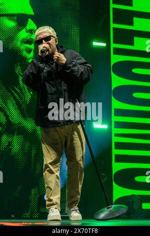 Verona, Italien. Mai 2024. Der italienische Songwriter Gazzelle, Pseudonym von Flavio Bruno Pardini, tritt am 16. Mai 2024 in Verona auf der Bühne der Arena di Verona auf. (Foto: Roberto Tommasini/NurPhoto) Credit: NurPhoto SRL/Alamy Live News Stockfoto