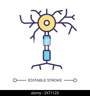 Neuron RGB-Farbsymbol Stock Vektor