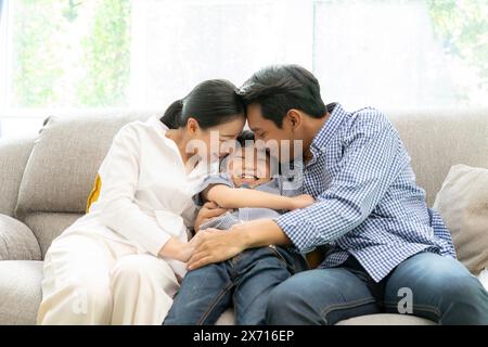 Die Liebe von Eltern und Kindern Stockfoto